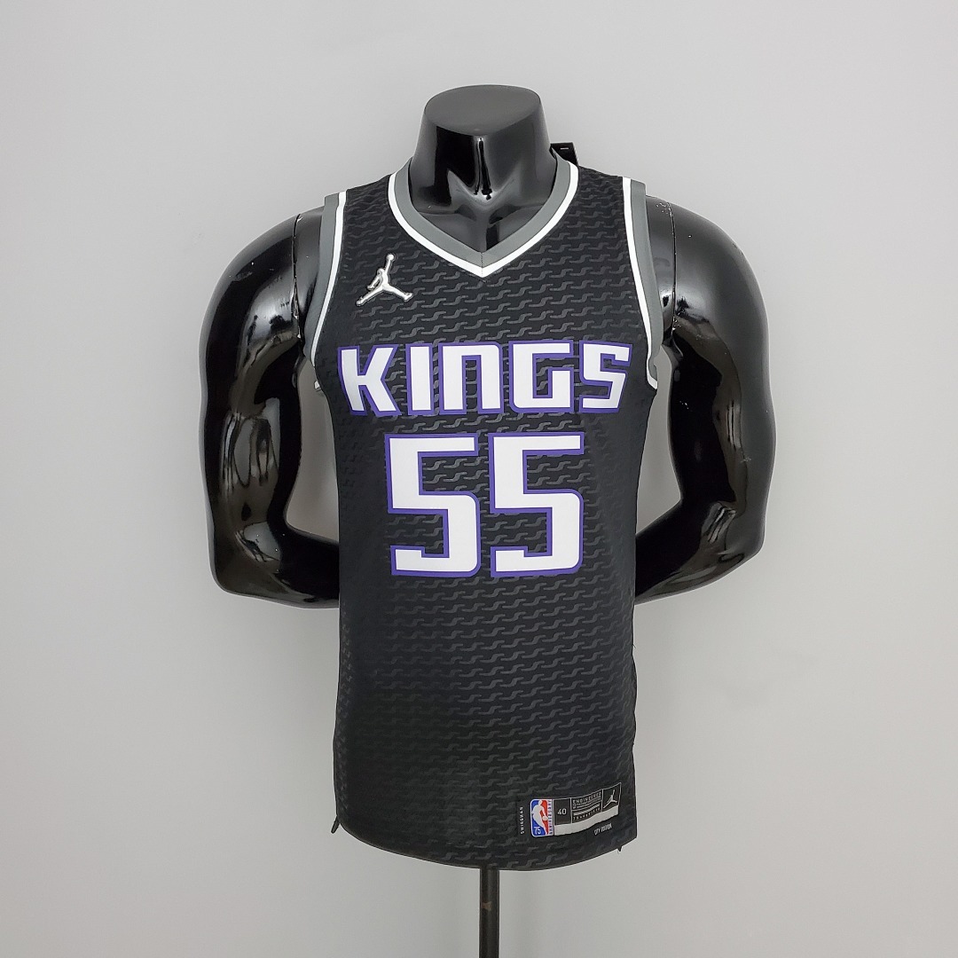 75th Anniversary Williams#55 Jordan Kings Black NBA Jersey S-XXL