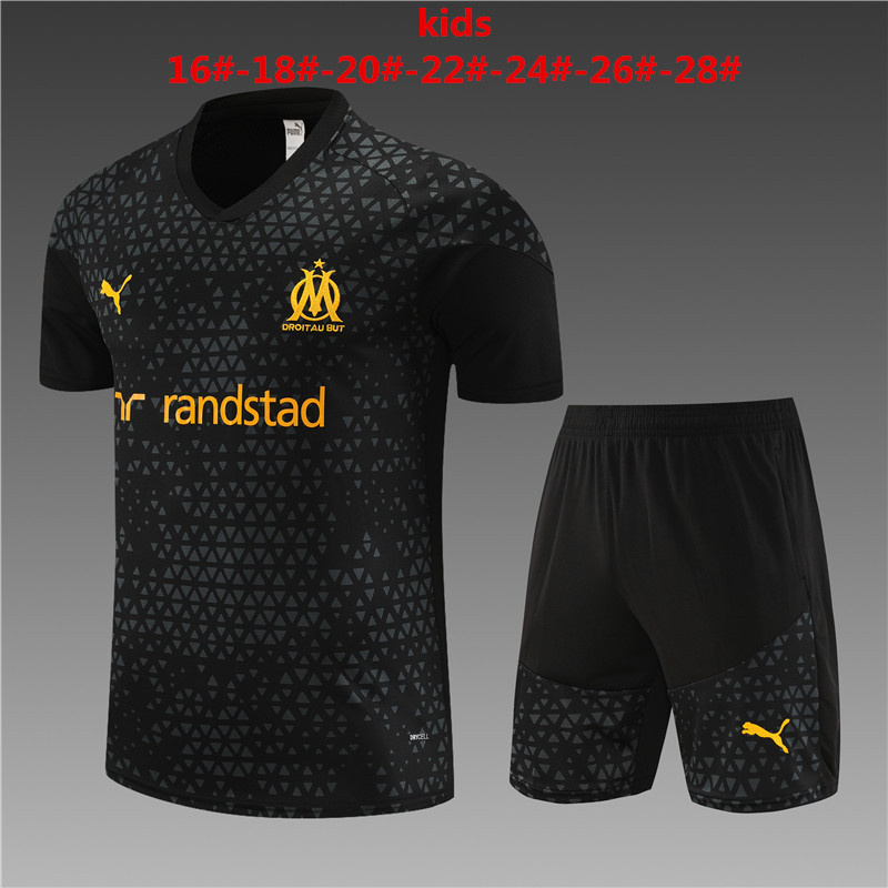 23-24 Marseille Training Kids Soccer Jerseys Yupoo