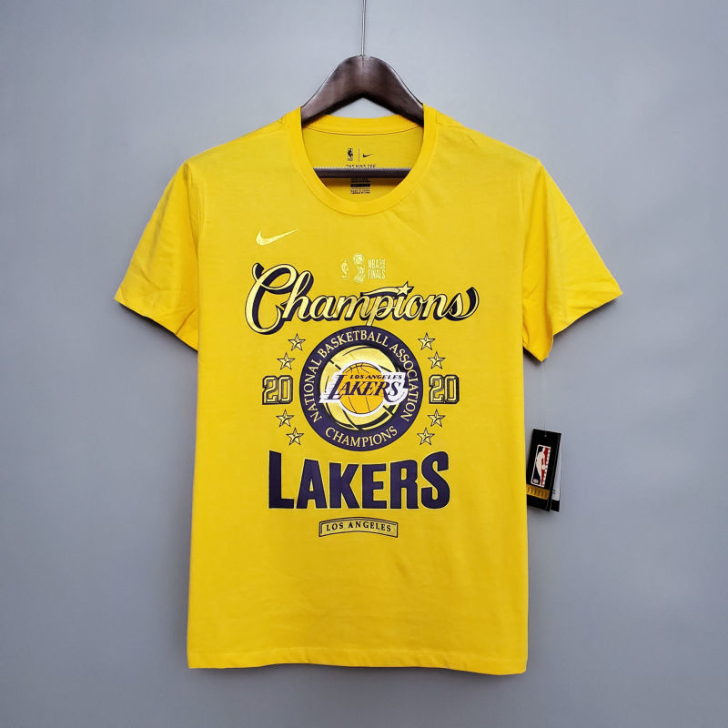 Lakers championship shirt yellow S-XXL