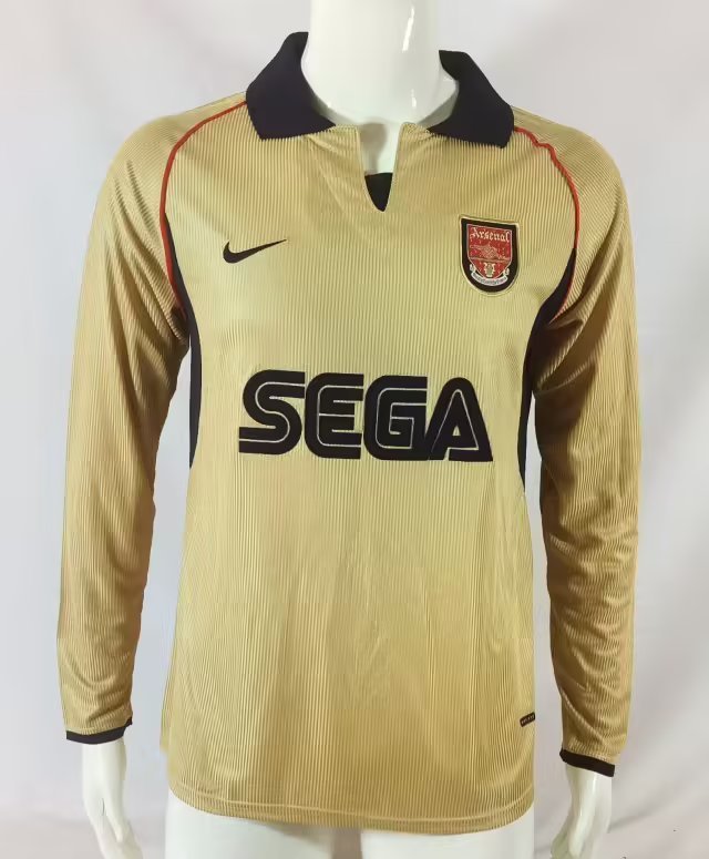 2001-02 Arsenal Away Retro Long Sleeve Soccer Jerseys Yupoo