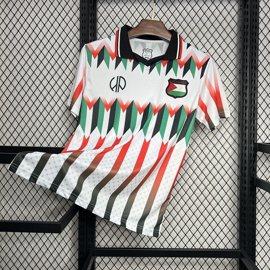 CD Palestino 2024/25 Hypepeace Joint Edition White Retro Jersey S-XXXXL