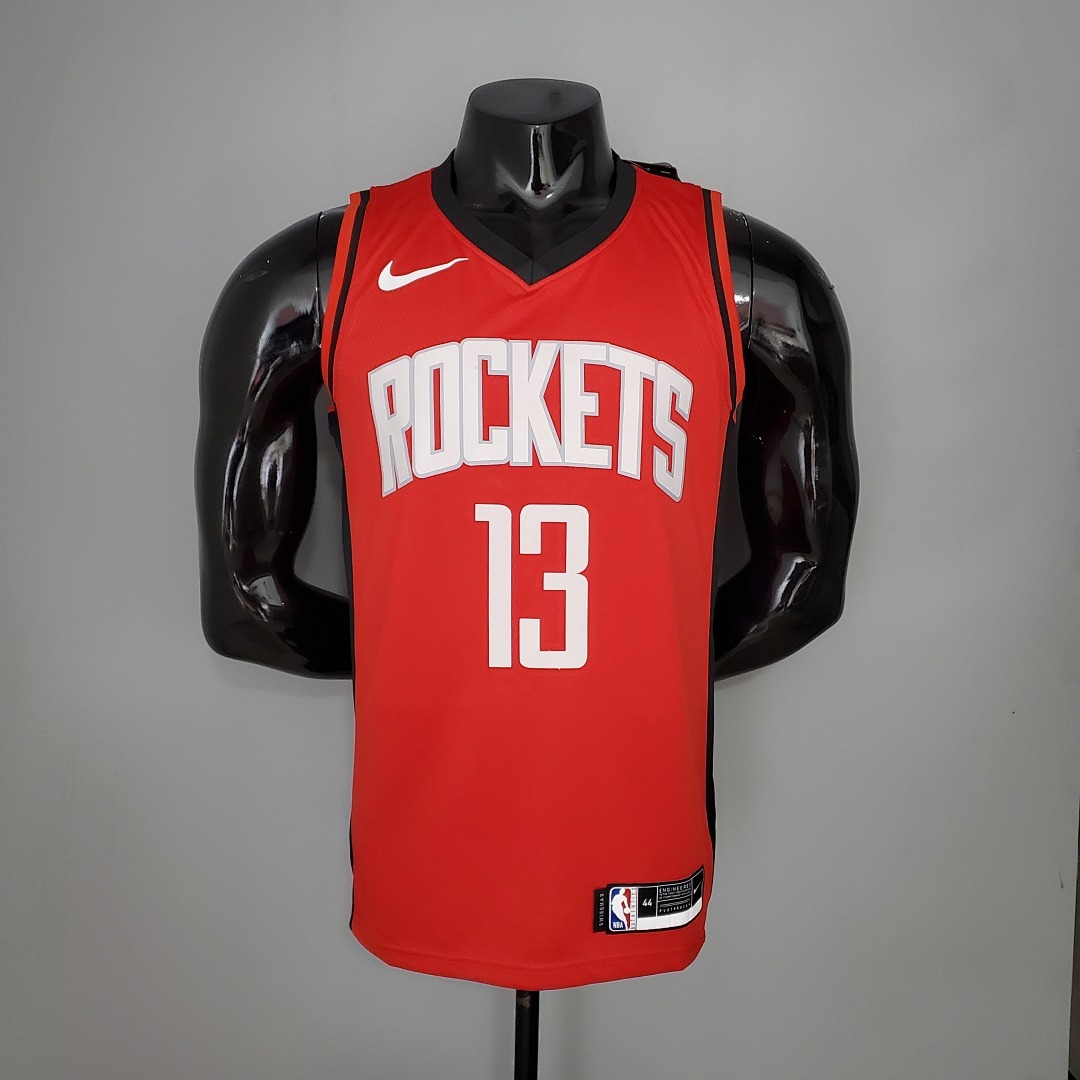 2021 HARDEN#13 Rockets Red NBA Jersey S-XXL