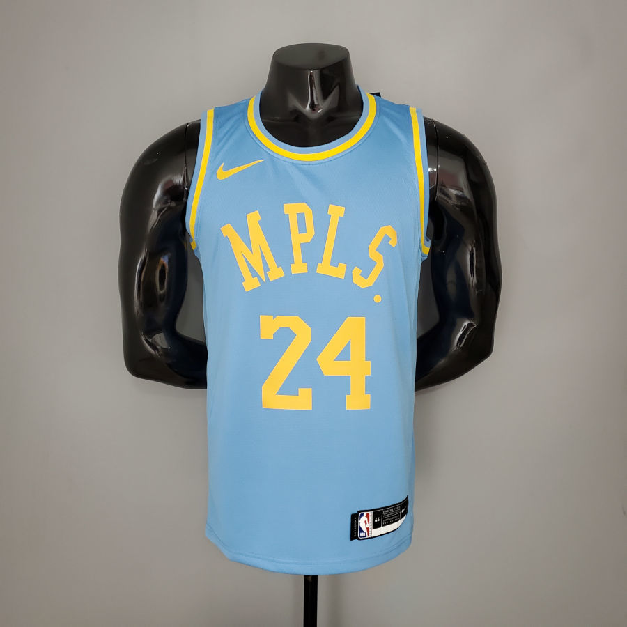 2021 Bryant#24 Lakers Minneapolis Edition Blue NBA Jersey S-XXL