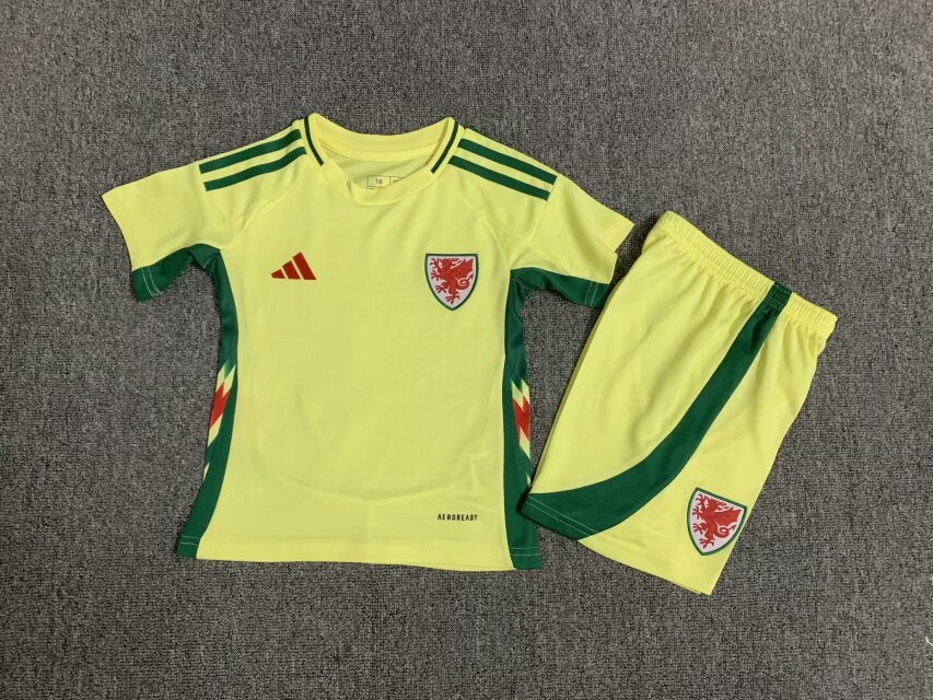 2024 Wales Away Kids Soccer Jerseys Yupoo