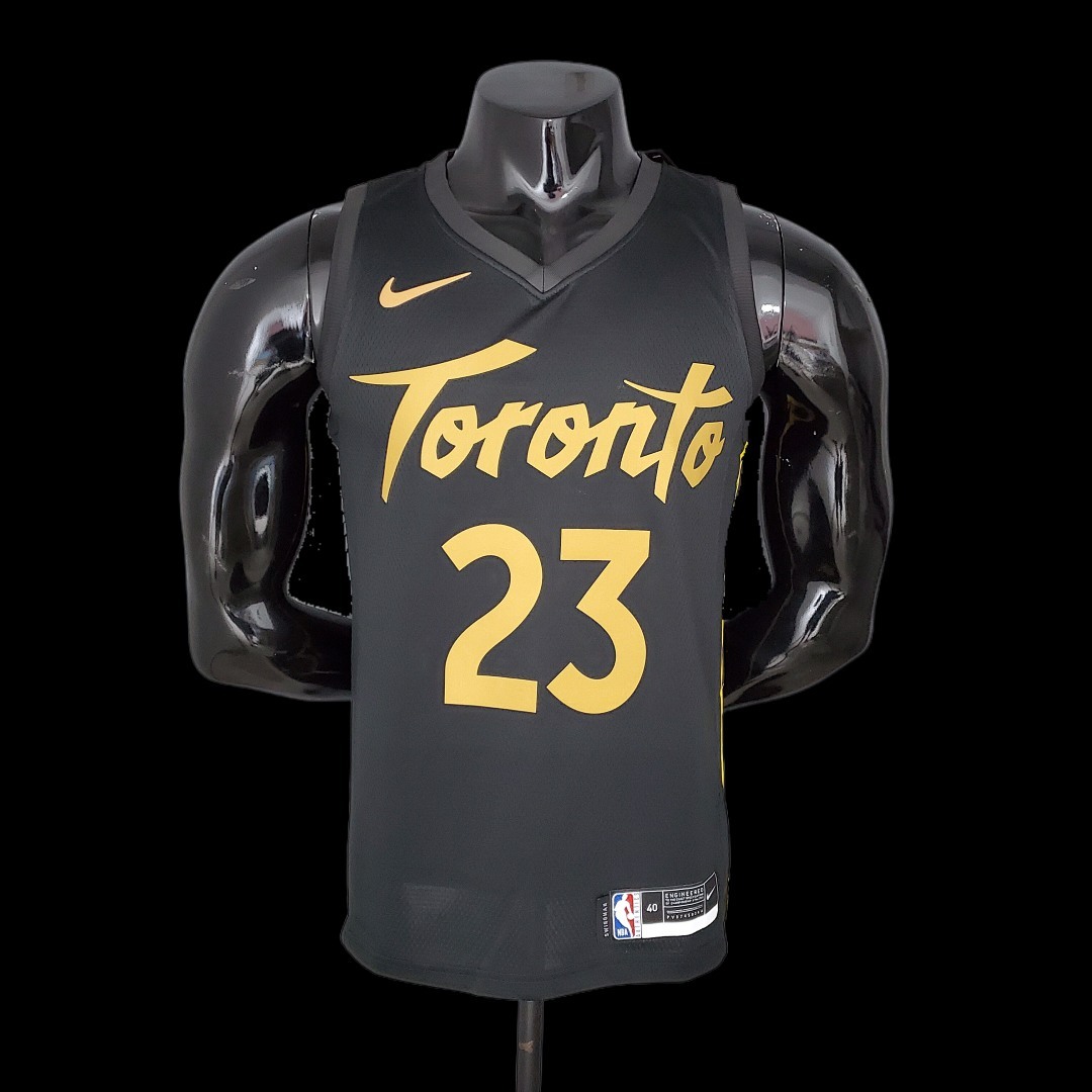 2021 season VANVLEET#23 Raptors black gold NBA Jersey S-XXL