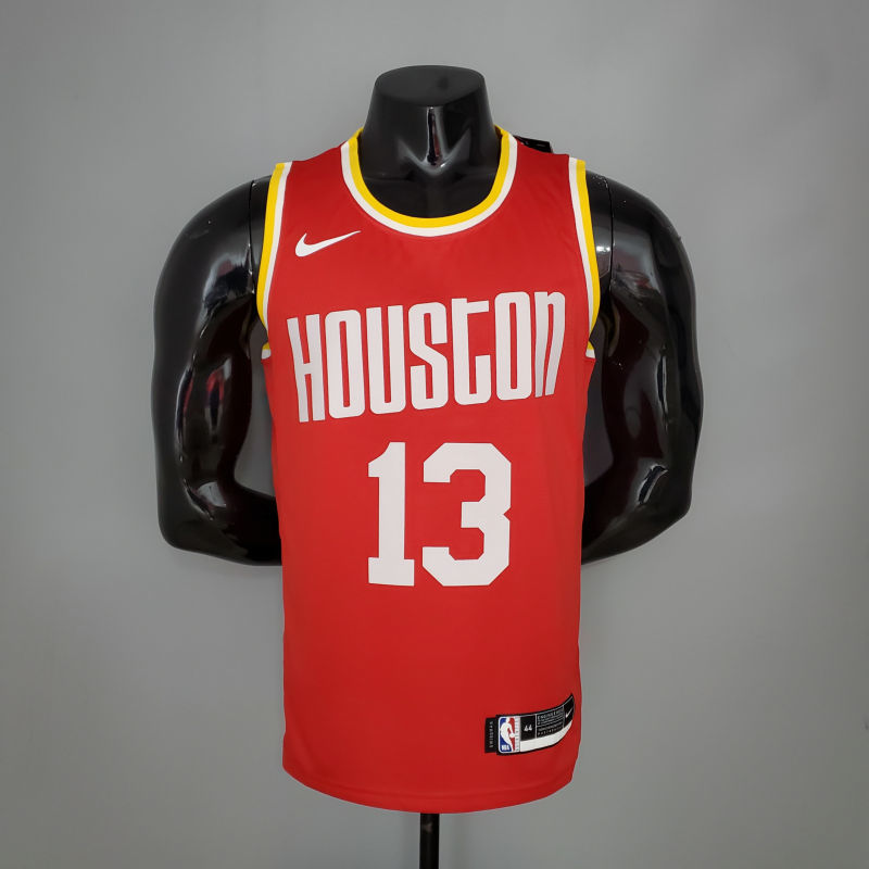 HARDEN#13 Rockets Retro Red NBA Jersey S-XXL