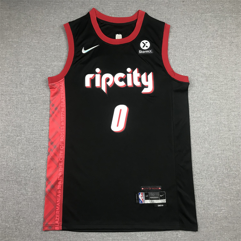 Blazers #0 Black City Edition Embroidery