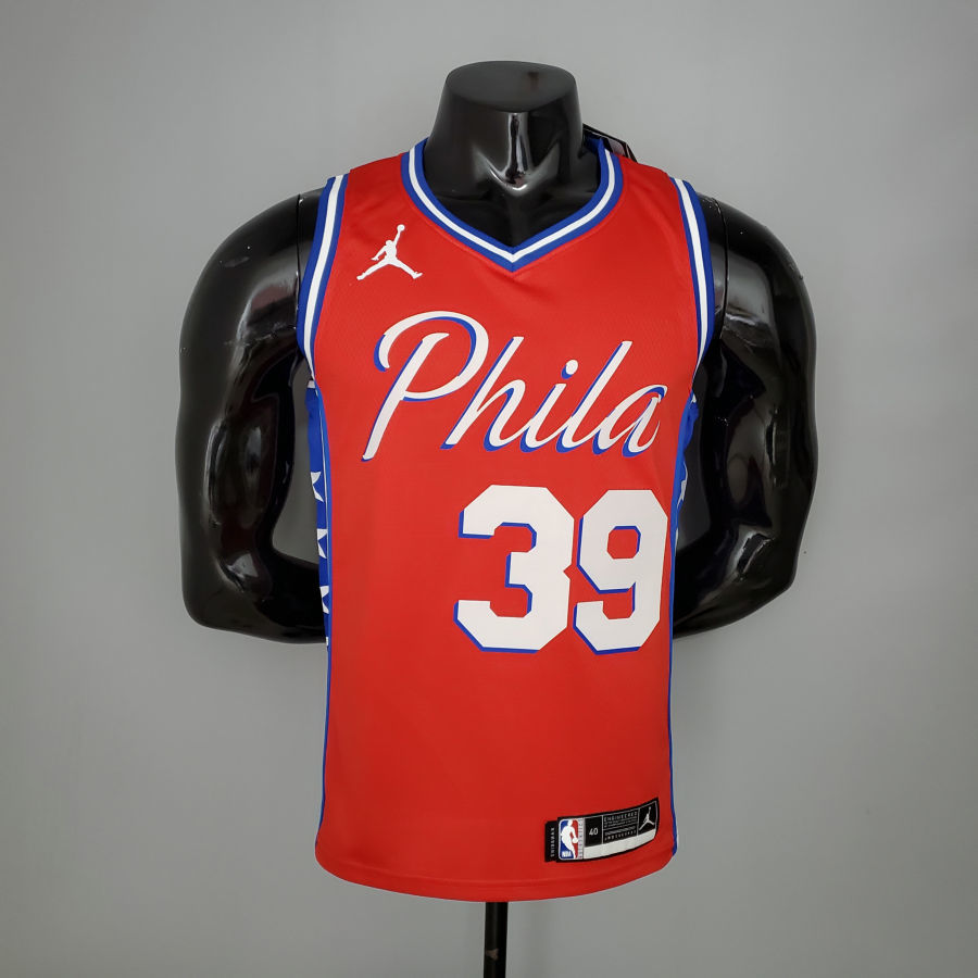 2021 HOWARD#39 76ers Jordan Themed Red NBA Jersey S-XXL