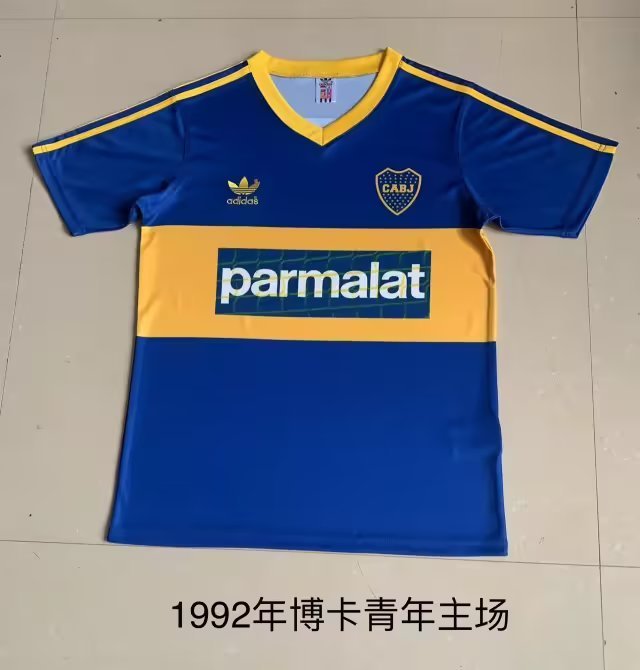 1992 Boca Home Retro Soccer Jerseys Yupoo