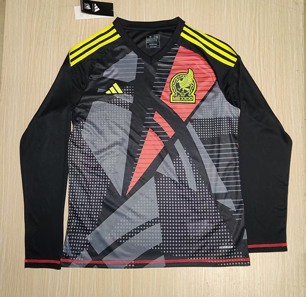 2024 Mexico Goalkeeper Long Sleeve Soccer Jerseys Yupoo