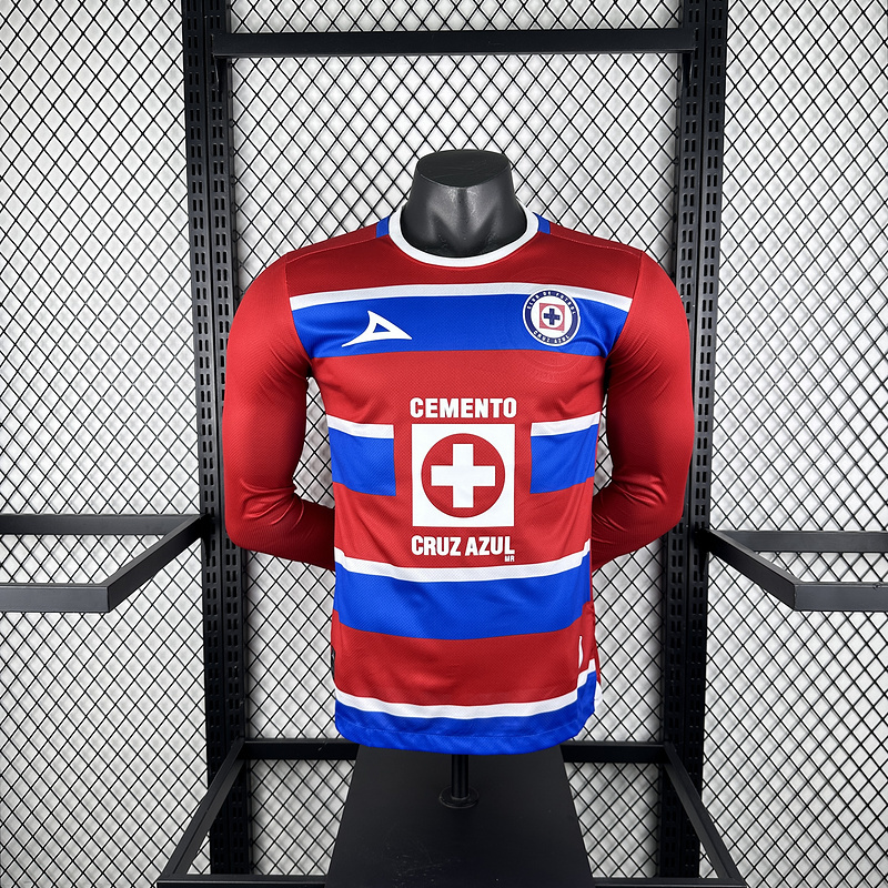 24-25 Cruz Azul Player Version Long Sleeve Soccer Jerseys Yupoo