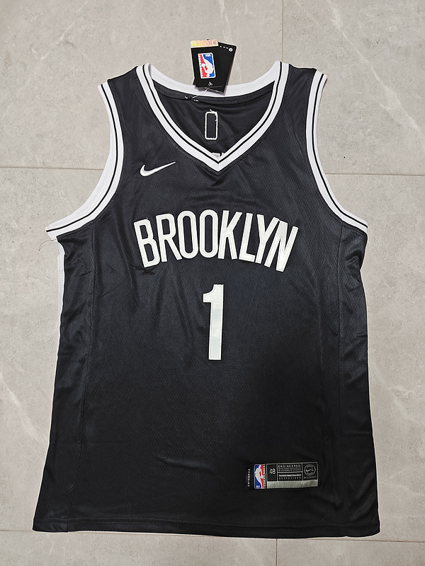 2023 Nets #1 Black Embroidery