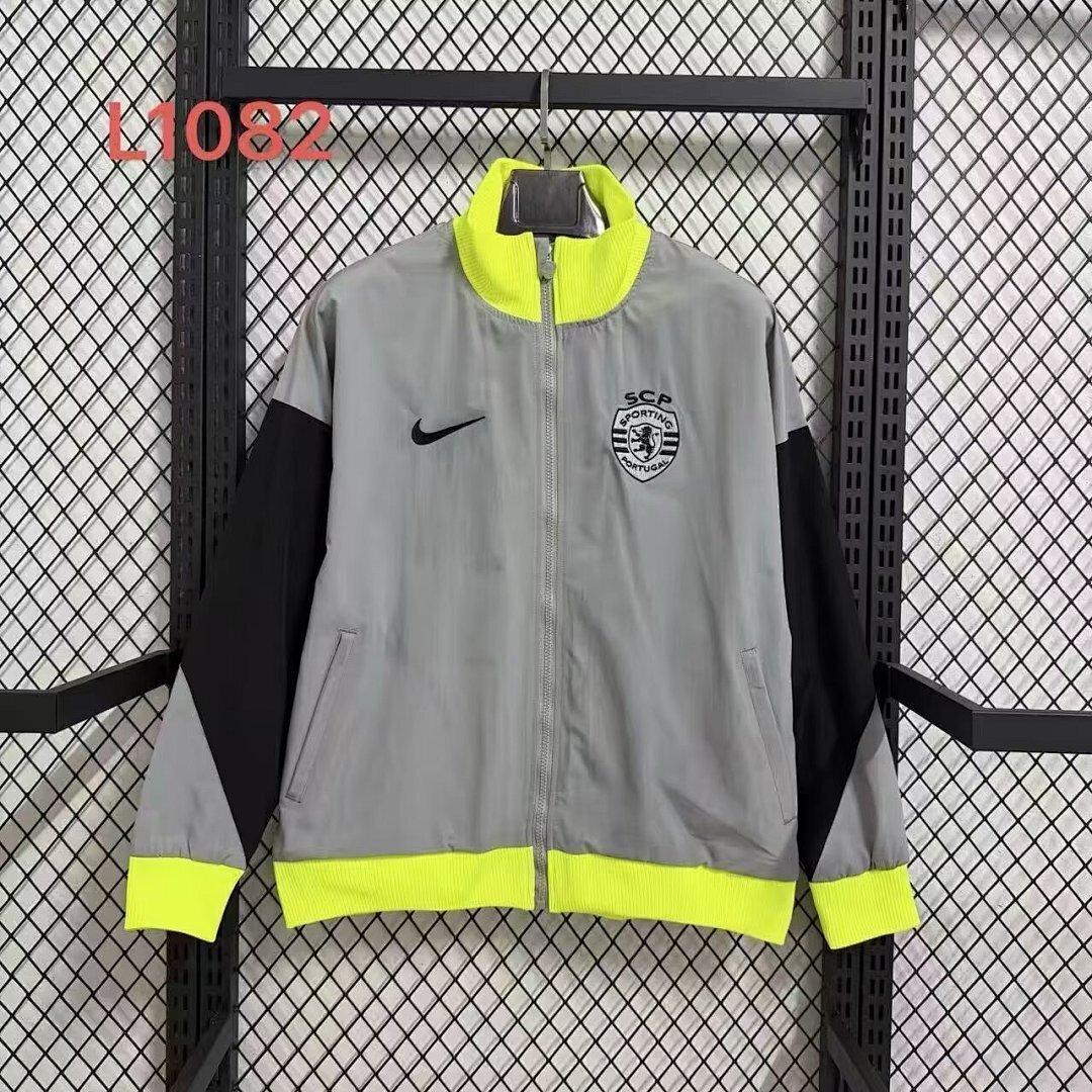 25-26 Sporting Lisbon Windbreaker Jackets Yupoo