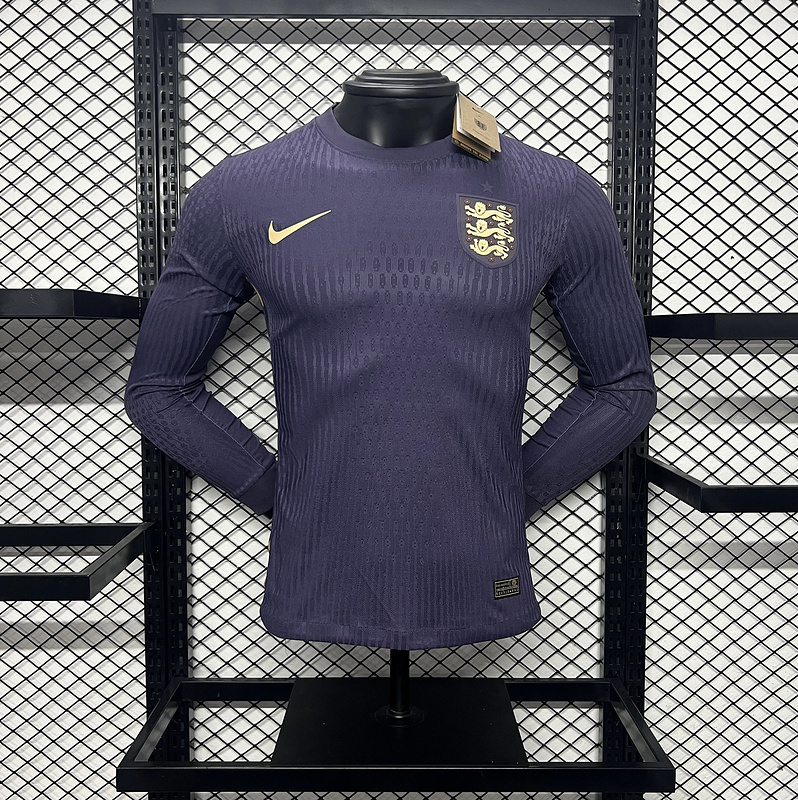 2024 England Away Player Version Long Sleeve Soccer Jerseys Yupoo