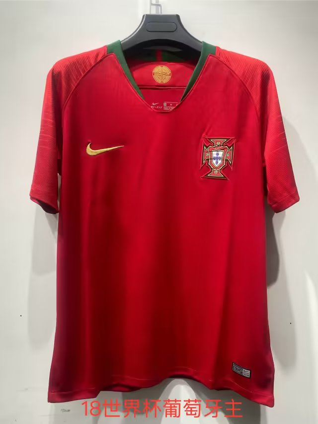 2018 Portugal Home Retro Soccer Jerseys Yupoo