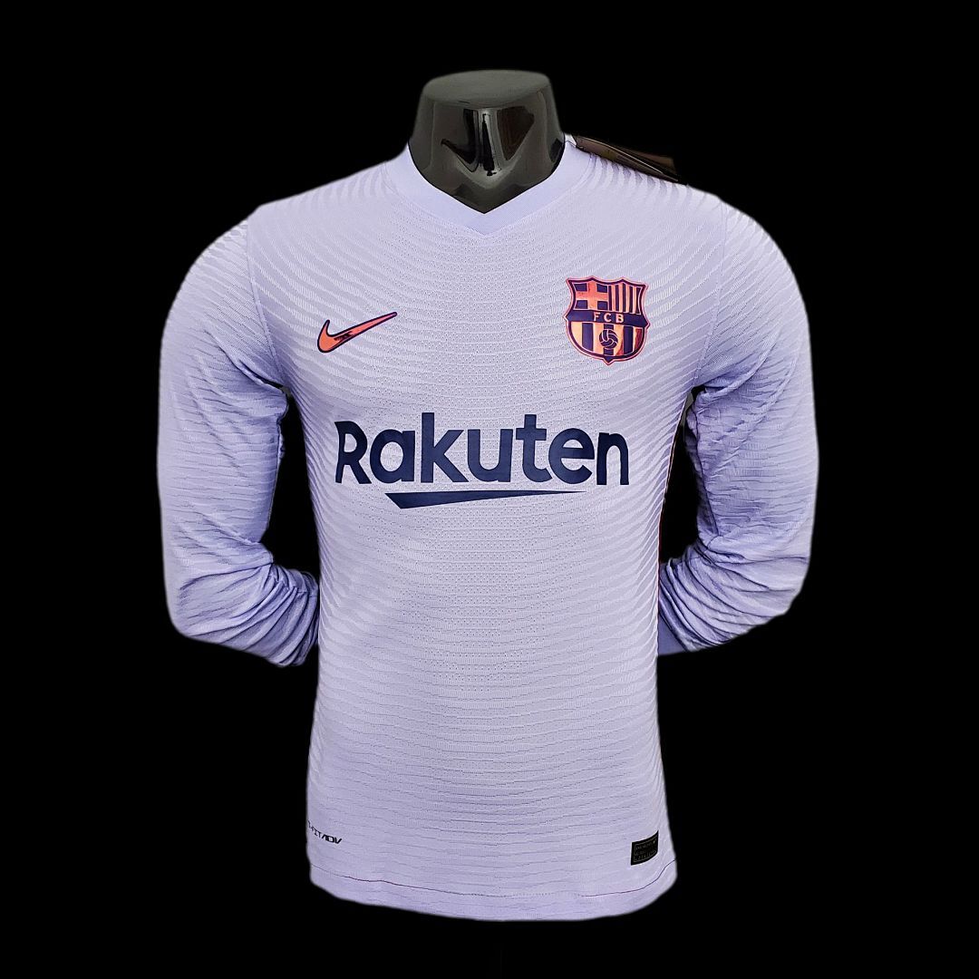 21/22 Player version long sleeve Barcelona away S-XXL