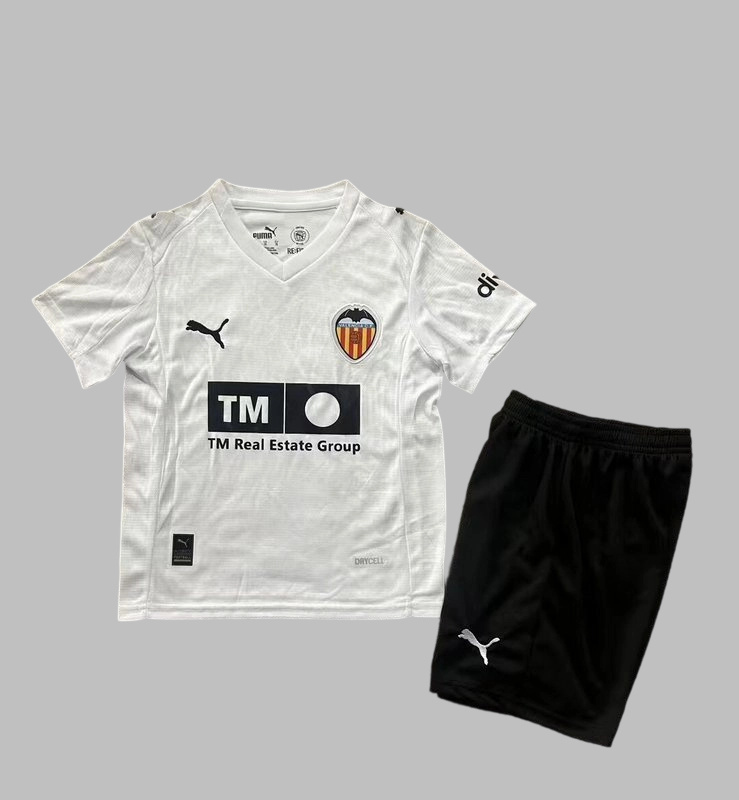 25-26 Valencia Home Kids Cheap Soccer Jerseys Yupoo
