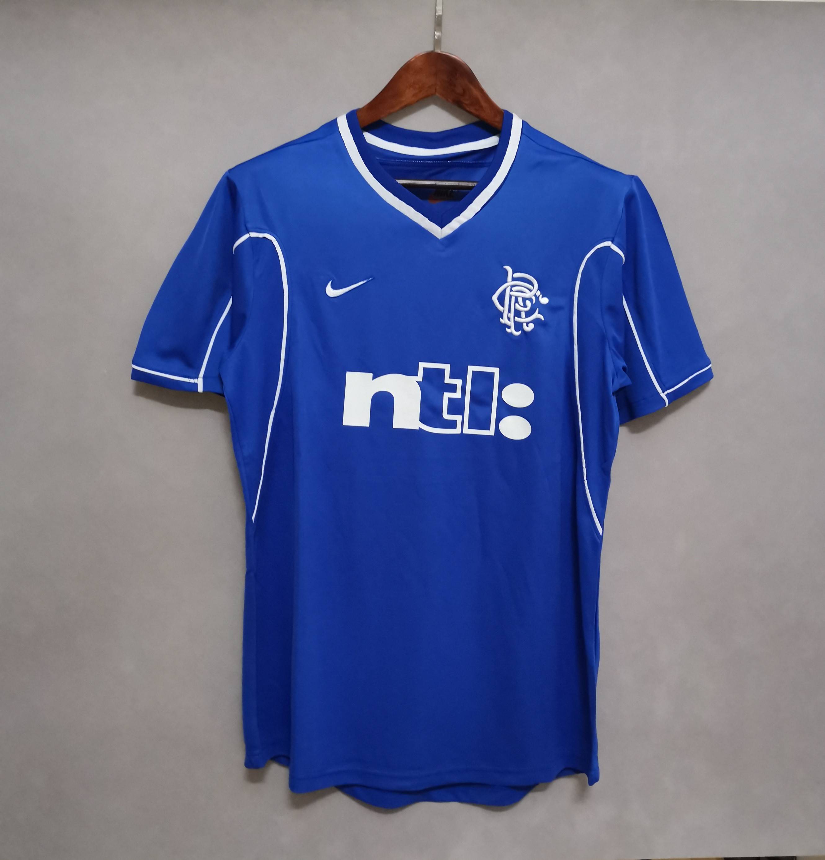 99-01 Rangers Home Retro Soccer Jerseys Yupoo