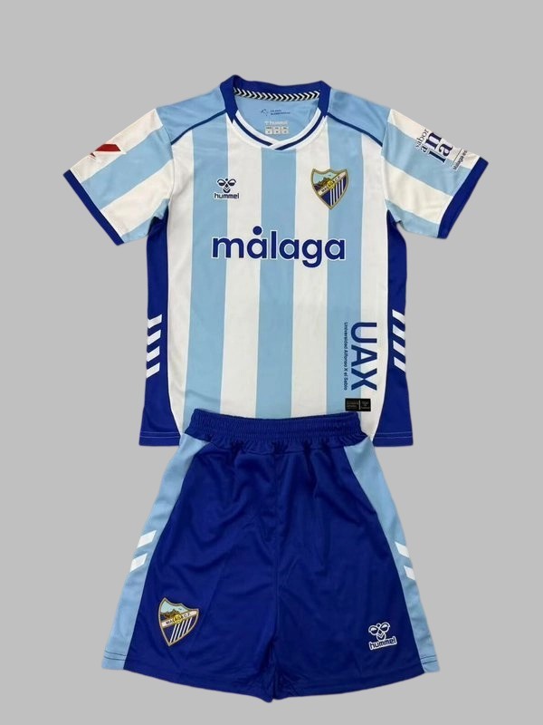 25-26 Malaga Home Kids Cheap Soccer Jerseys Yupoo