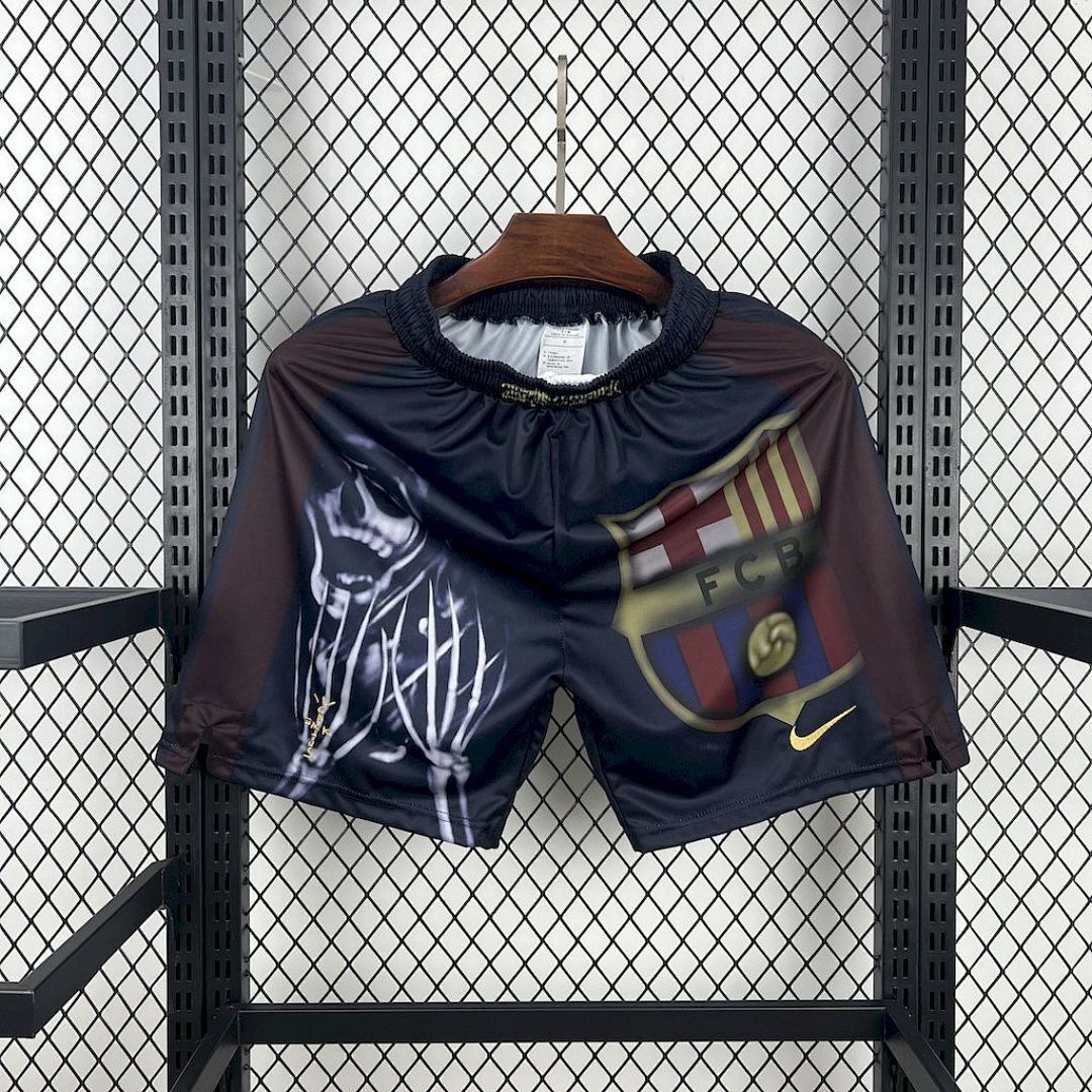 AA Barcelona 2000/01 Home Retro Skeleton Shorts