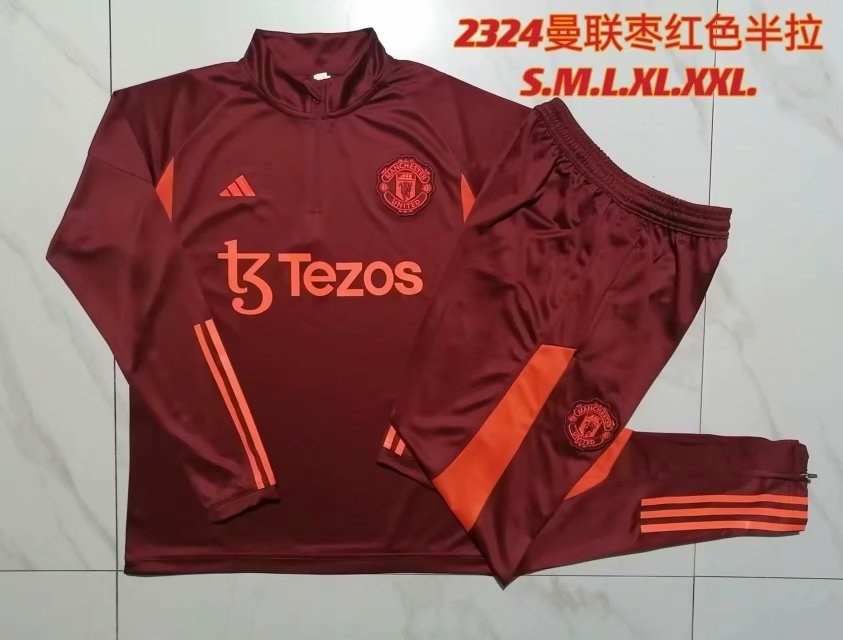 23-24 M-anchester U-nited Long Sleeve Training Suit Yupoo