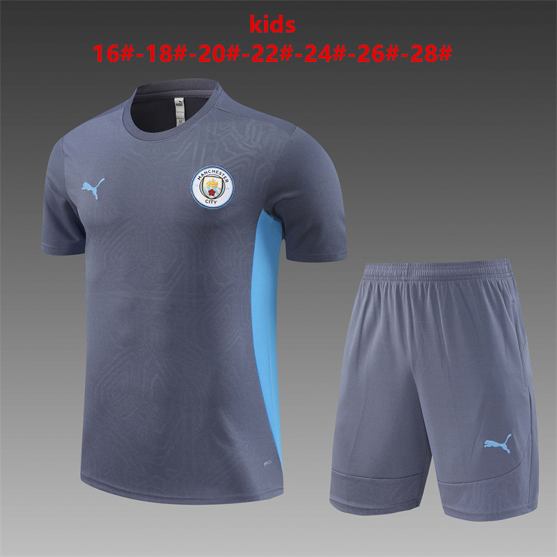 24-25 Manchester City Kids Training Soccer Jerseys Yupoo