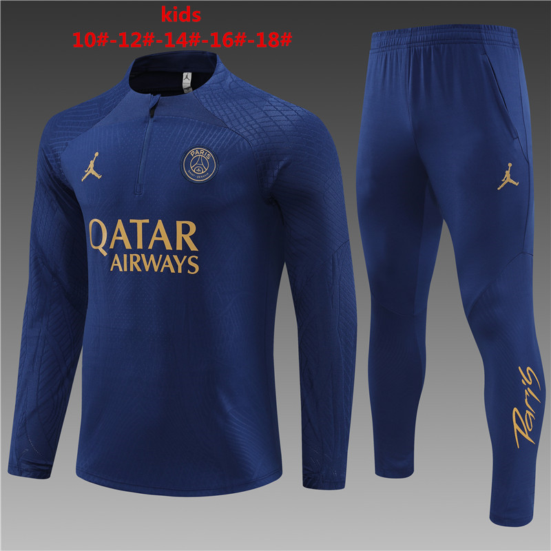 23-24 Paris Kids Player Long Sleeve Training Suit Yupoo