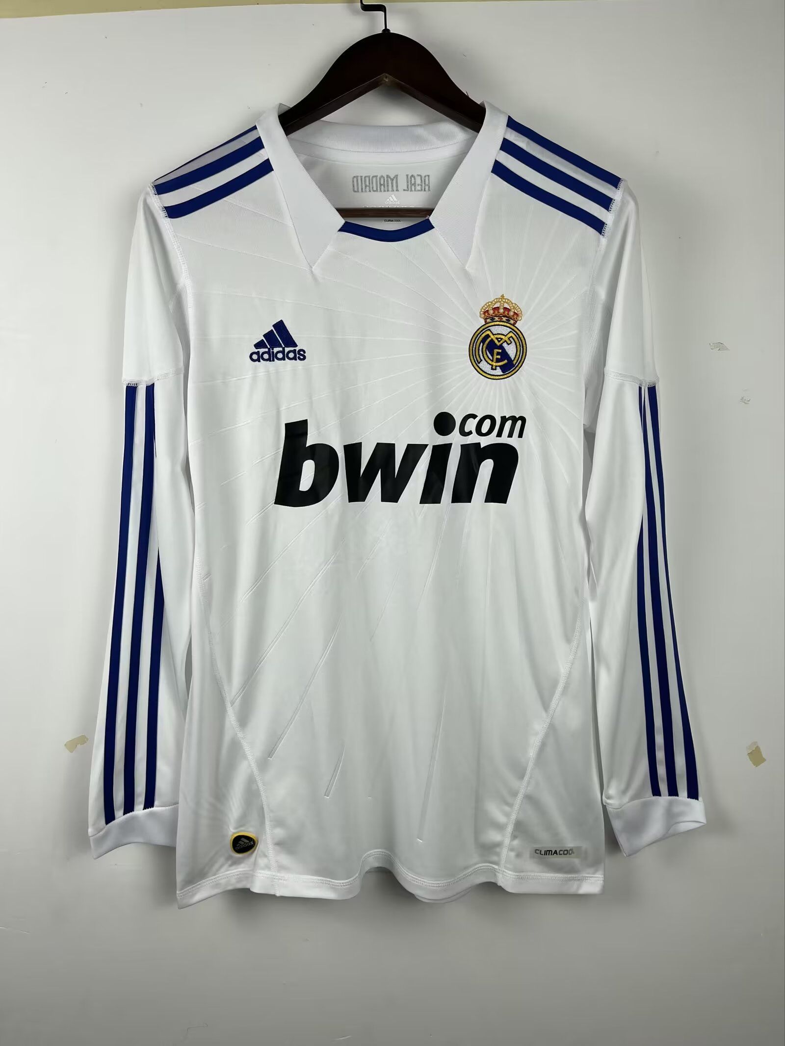 10-11 Real Madrid Home Retro Long Sleeve Soccer Jerseys Yupoo