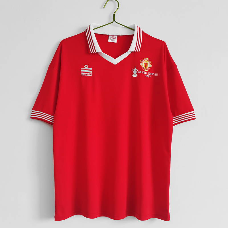 1977 M-anchester  U-nited Home Retro Soccer Jerseys Yupoo