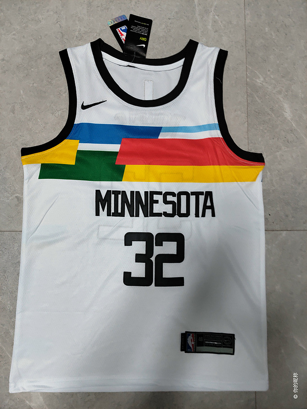 22-23 Timberwolves #32 Embroidery