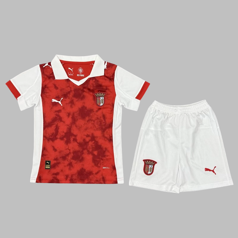 25-26 Braga Home Kids Cheap Soccer Jerseys Yupoo