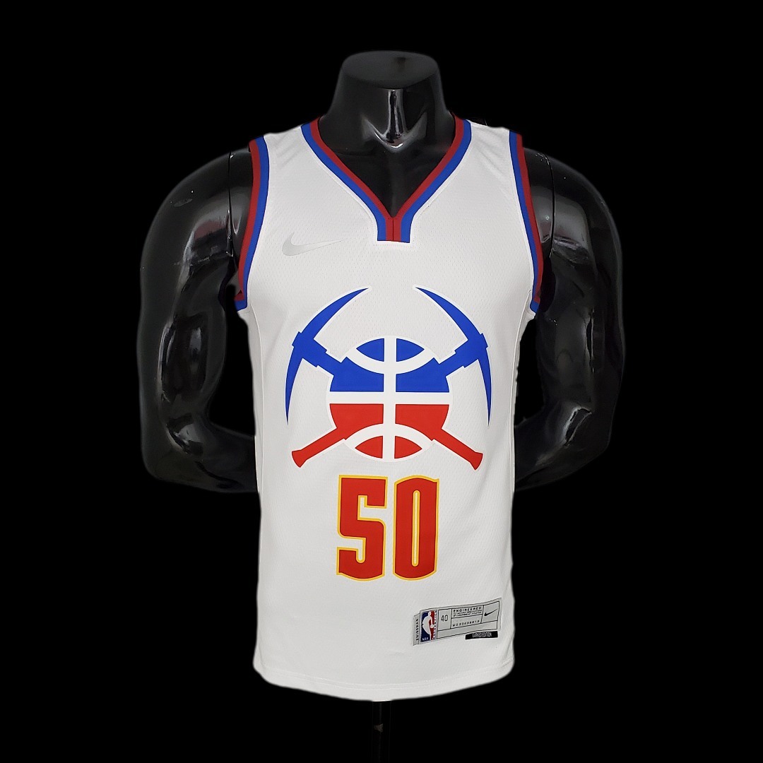 2021 GORDON#50 Nuggets Bonus Edition White NBA Jersey S-XXL