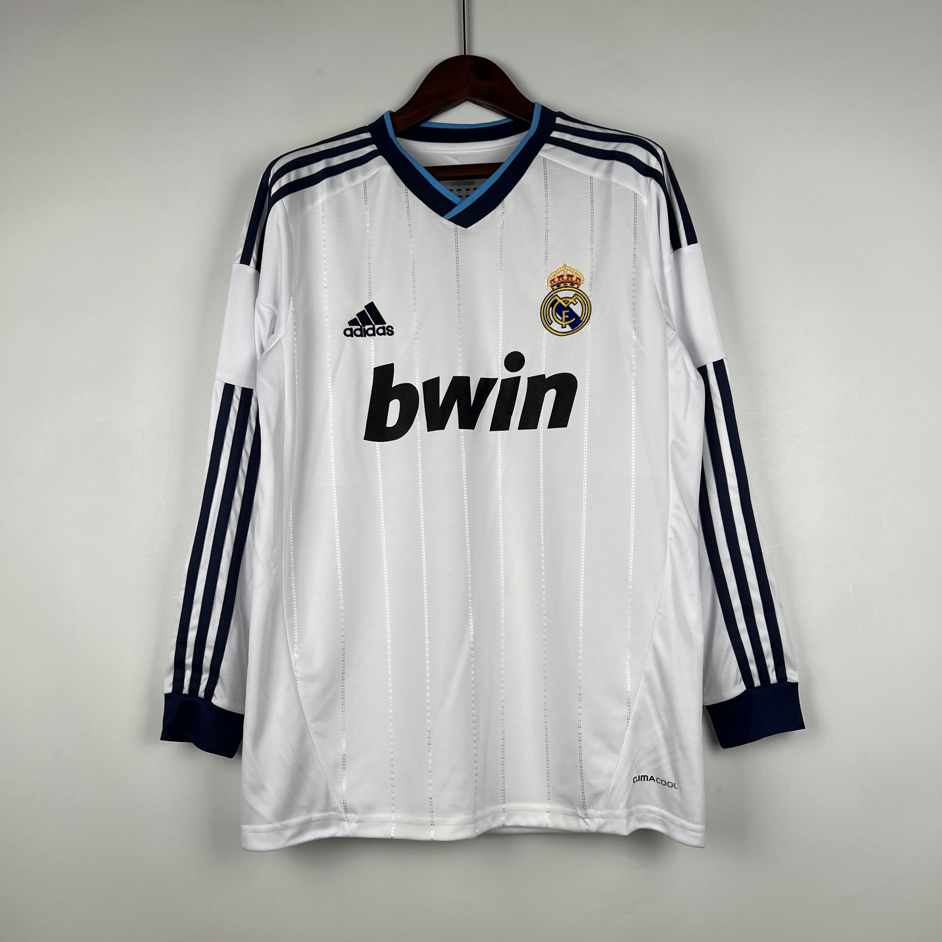 12-13 Real Madrid Home Retro Long Sleeve Soccer Jerseys Yupoo