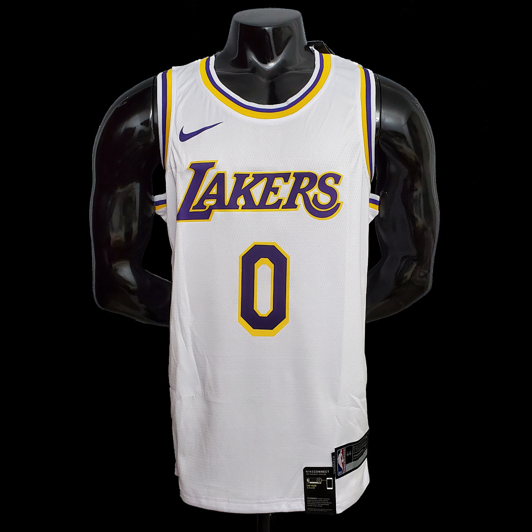 KUZMA #0 Lakers Round neck white NBA jersey SizeXS-XXL Nike connect recognition