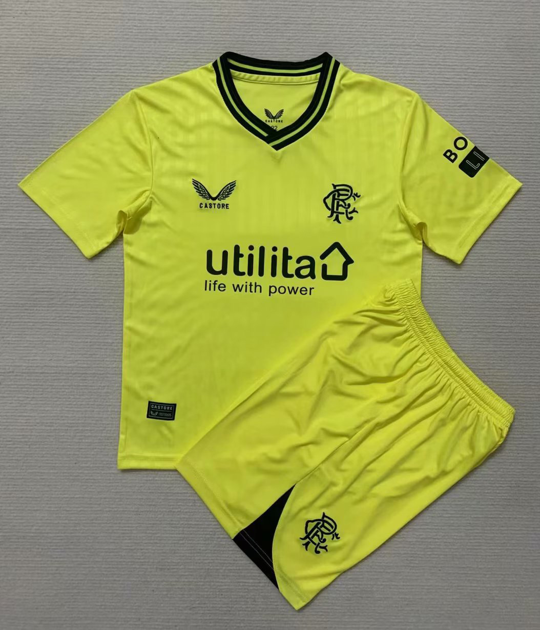 23-24 Rangers Goalkeeper Kids Soccer Jerseys Yupoo
