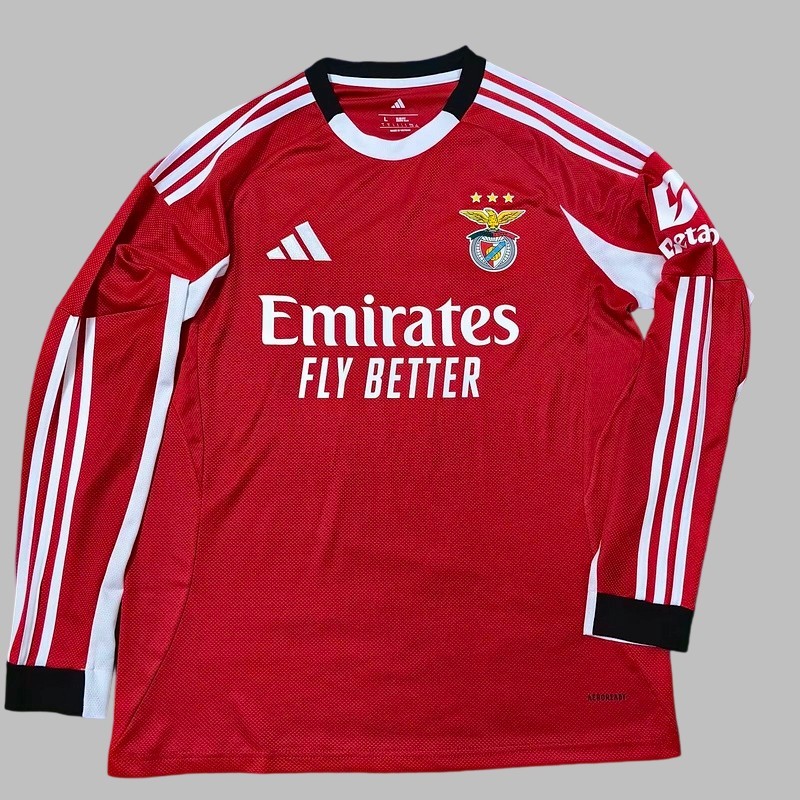 Benfica Home Long Sleeve Cheap Soccer Jerseys Yupoo
