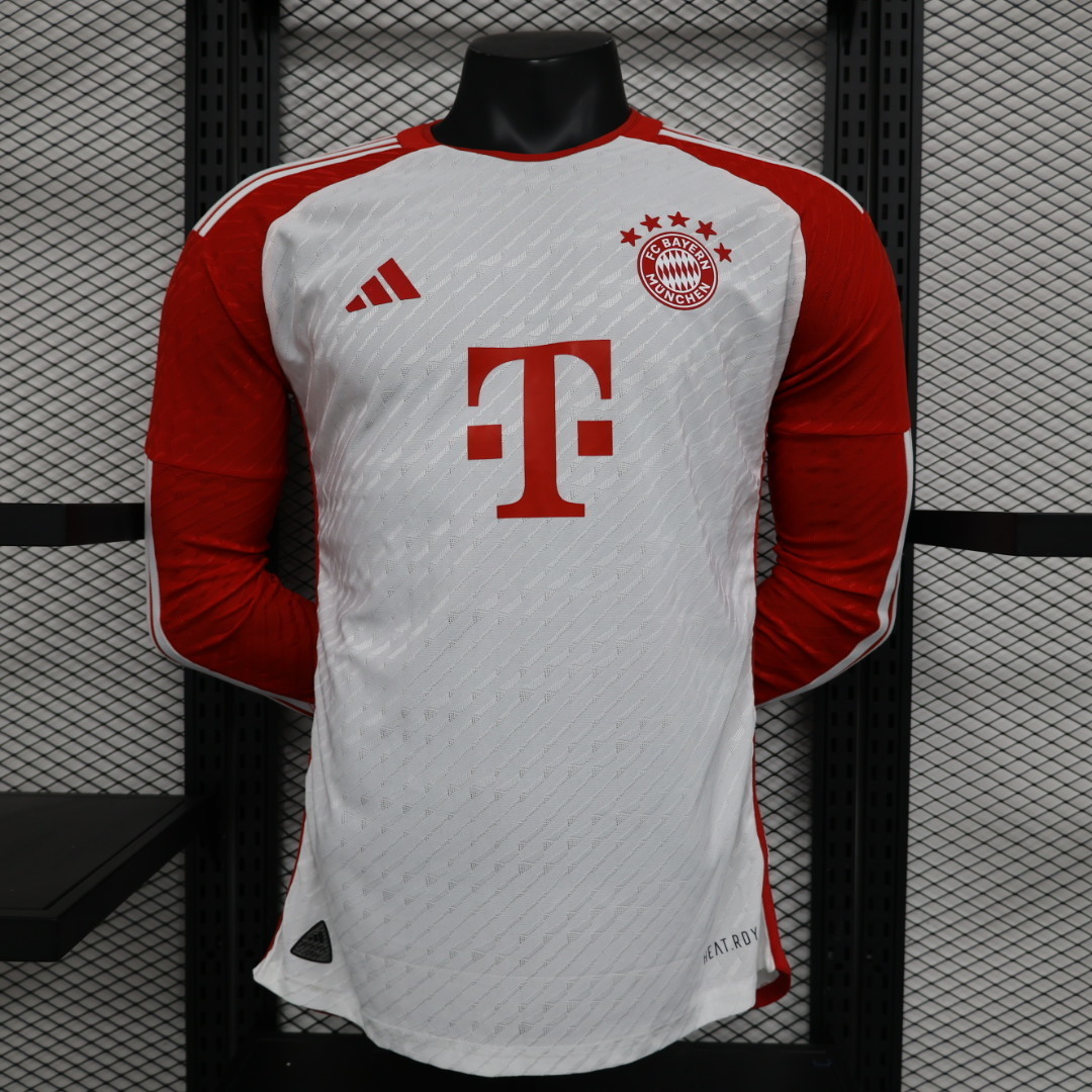 23-24 Bayern Home Player Version Long Sleeve Soccer Jerseys Yupoo