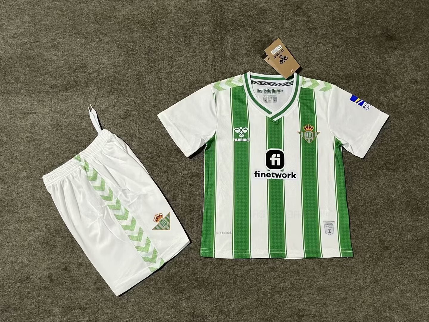 23-24 Real Betis Home Kids Soccer Jerseys Yupoo