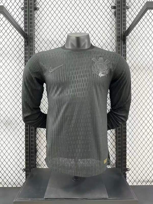 24-25 Corinthians Away Player Version Long Sleeve Soccer Jerseys Yupoo