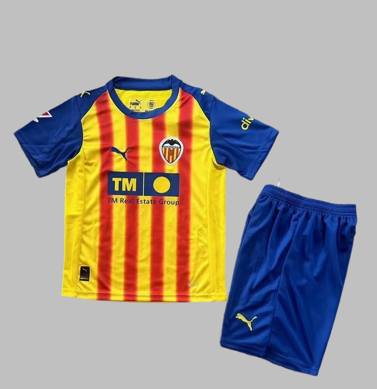 25-26 Valencia Third Kids Cheap Soccer Jerseys Yupoo
