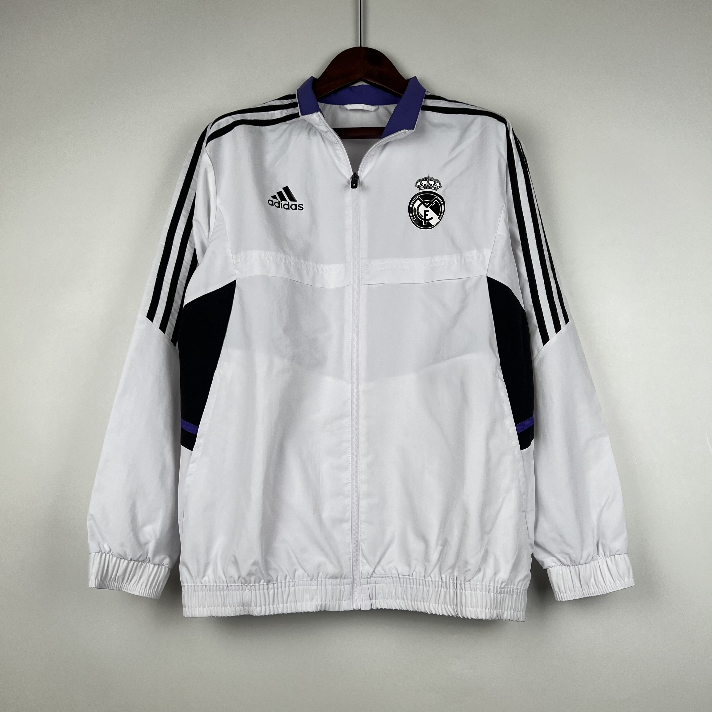 23-24 Real Madrid White Windbreaker Jackets Yupoo