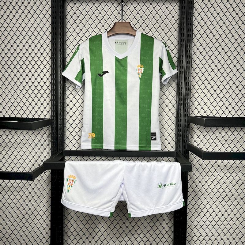 24-25 Cordoba CF Home Kids Soccer Jerseys Yupoo