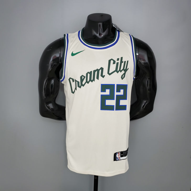 MIDDLETON#22 Bucks Beige NBA jersey Size S-XXL