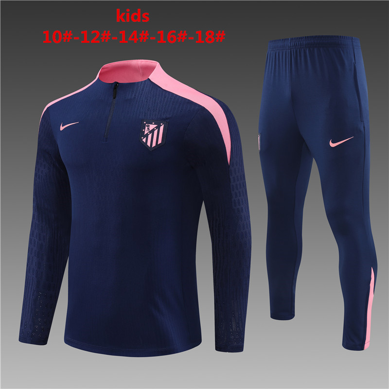 24-25 Atletico Madrid Player Kids Long Sleeve Training Suit Yupoo