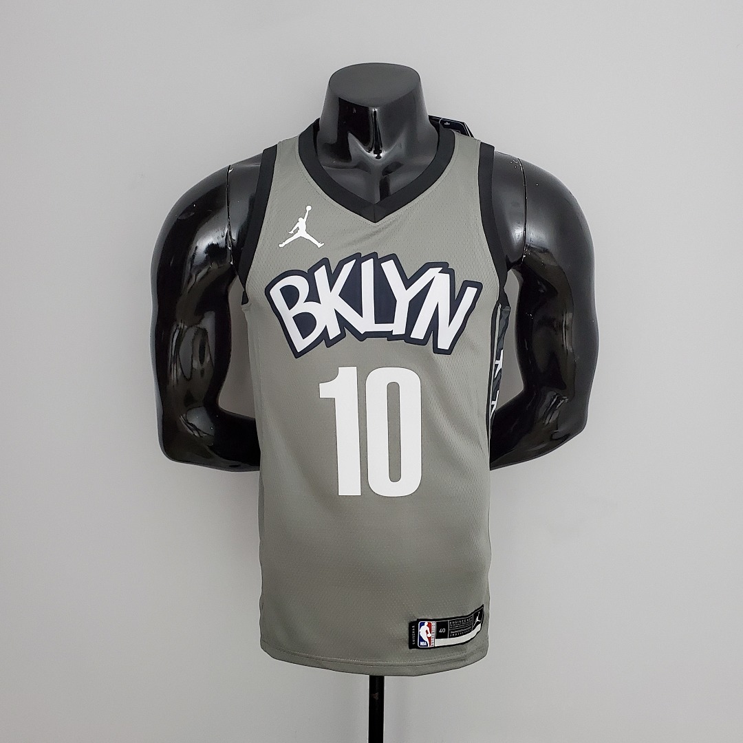 Nets Simmons #10 Flyer Grey NBA Jersey S-XXL