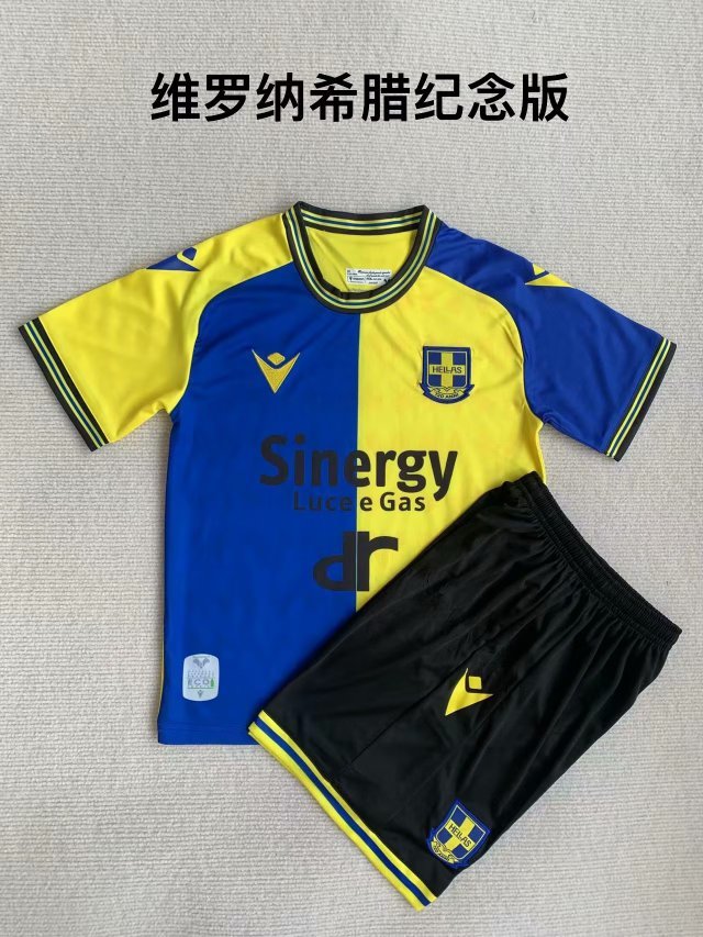23-24 Hellas Verona Souvenir Kids Soccer Jerseys Yupoo
