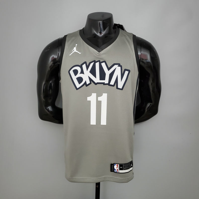 Irving #11 Brooklyn Nets City Edition Gray NBA Jersey Size  S-XXL