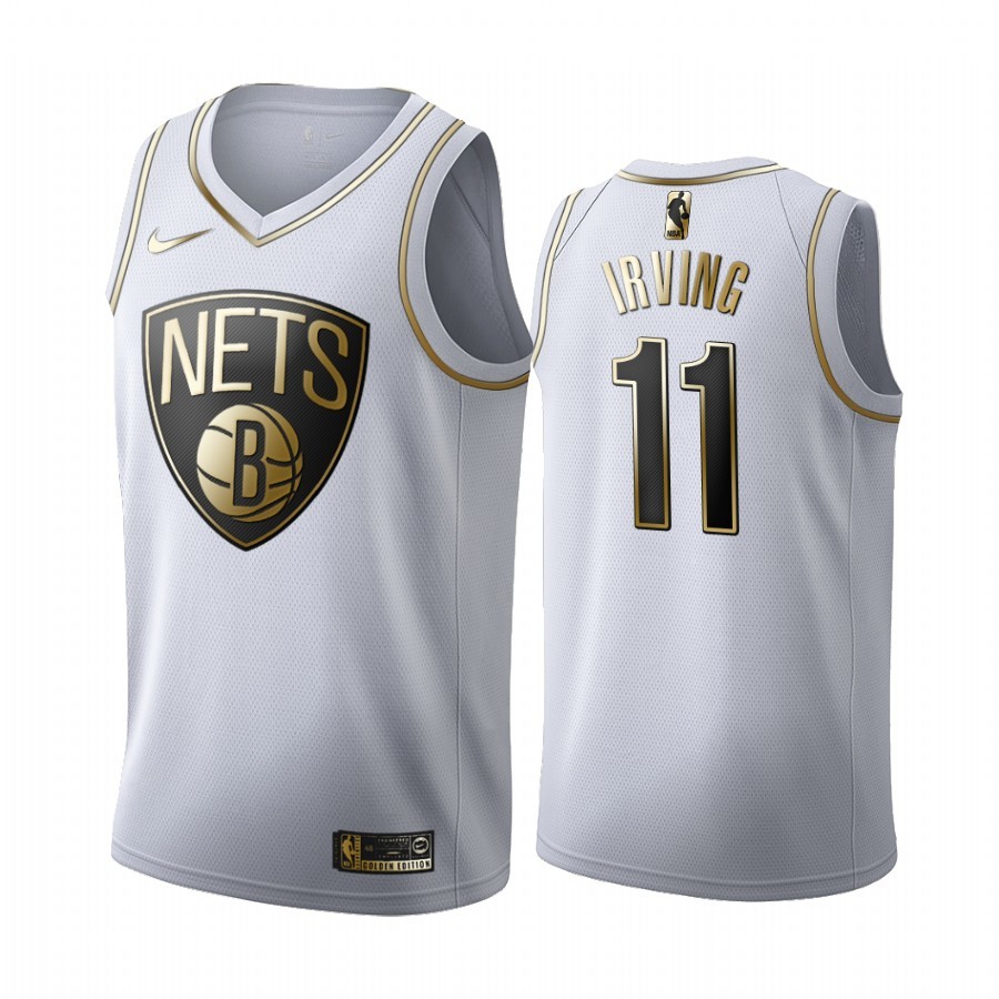 Nets IRVING#11 White Gold Edition Embroidery