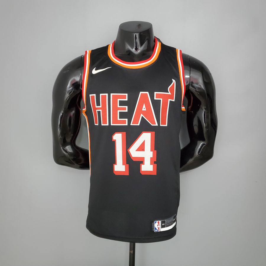 2018 HERRO#14 Heat Retro Night Black NBA Jersey S-XXL