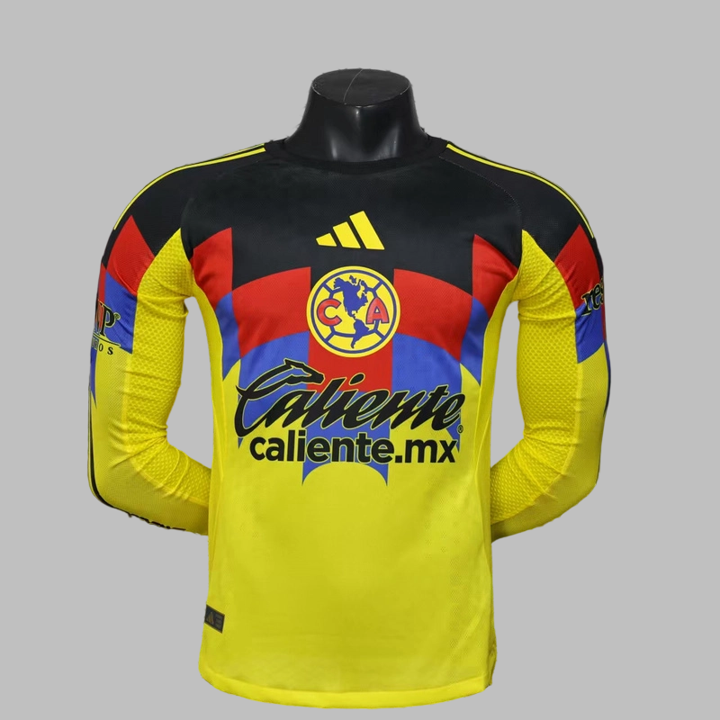 25-26 Club America Home Long Sleeve Cheap Soccer Jerseys Yupoo